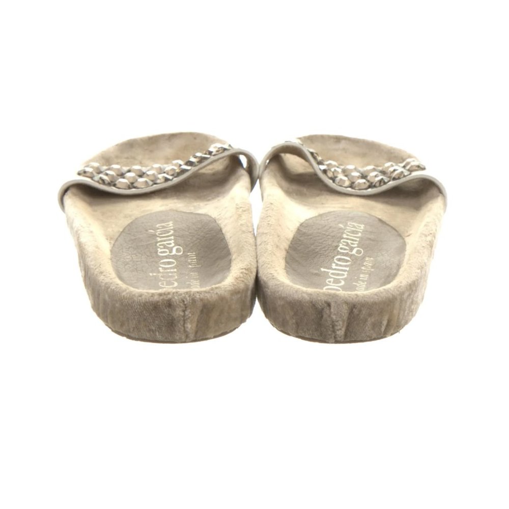 Pedro Garcia Embellished Crystal Studded Sandal Slides 7.5/8 - Picture 4 of 5